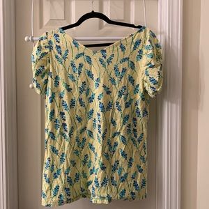 Lilly Pulitzer Leila Top starfruit / grass happy 😃 Never worn!